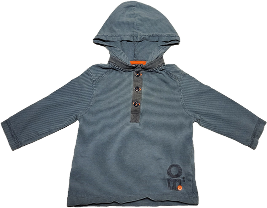 G-Chandail manches longues bleu - 12 mois