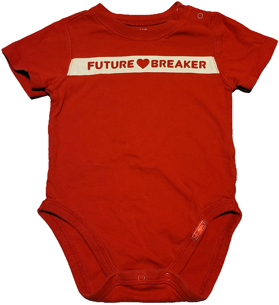 G- Cache-couche court rouge - 6/9 mois