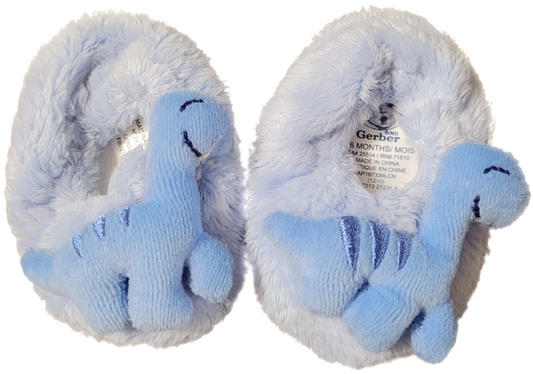 G- Pantoufle bleu dino - 0/6 mois - Neuf