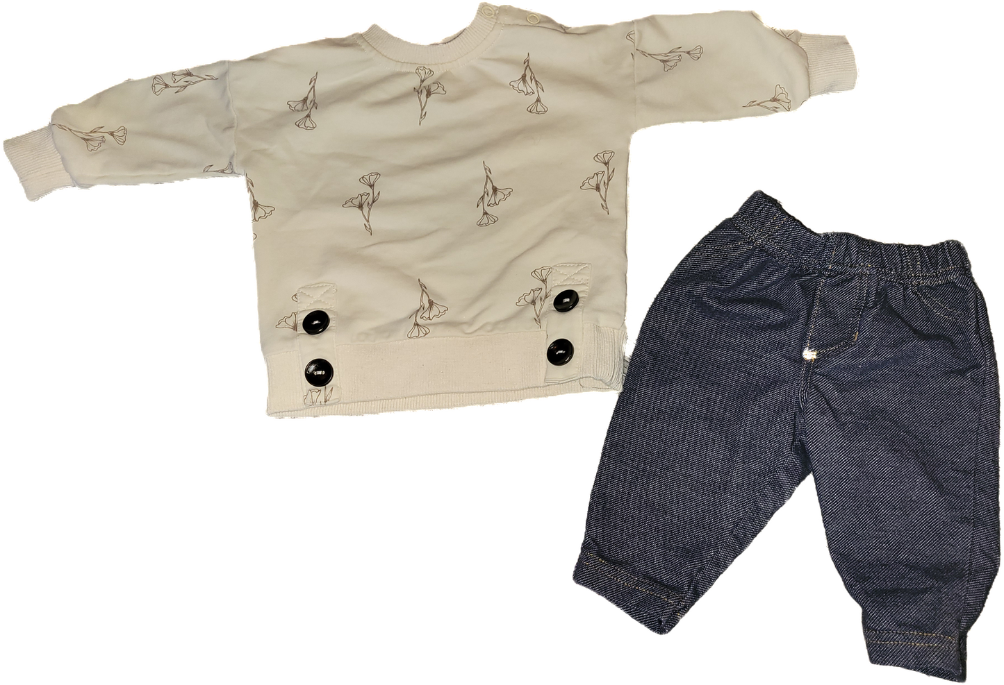 F - Ensemble fleur - 0/3 et 3 mois