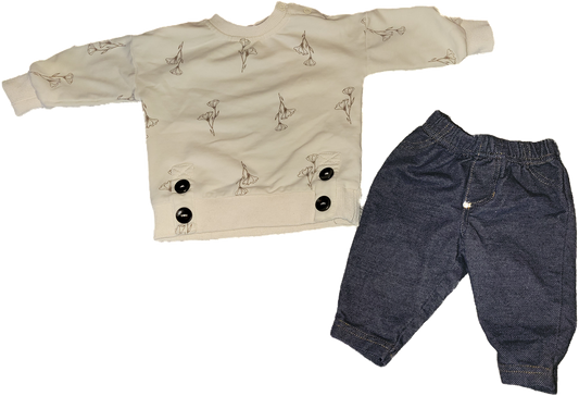 F - Ensemble fleur - 0/3 et 3 mois