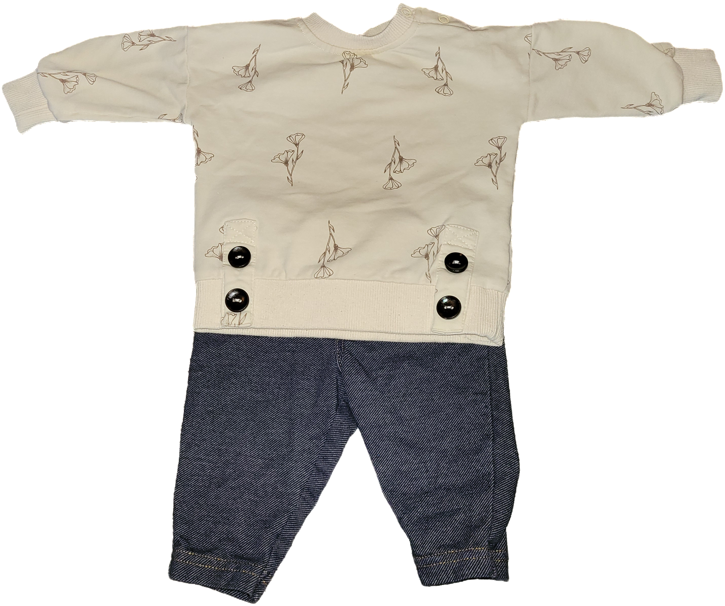 F - Ensemble fleur - 0/3 et 3 mois