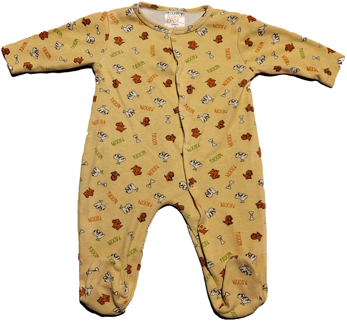 G/F - Pyjama jaune - 0/3 mois