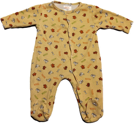 G/F - Pyjama jaune - 0/3 mois