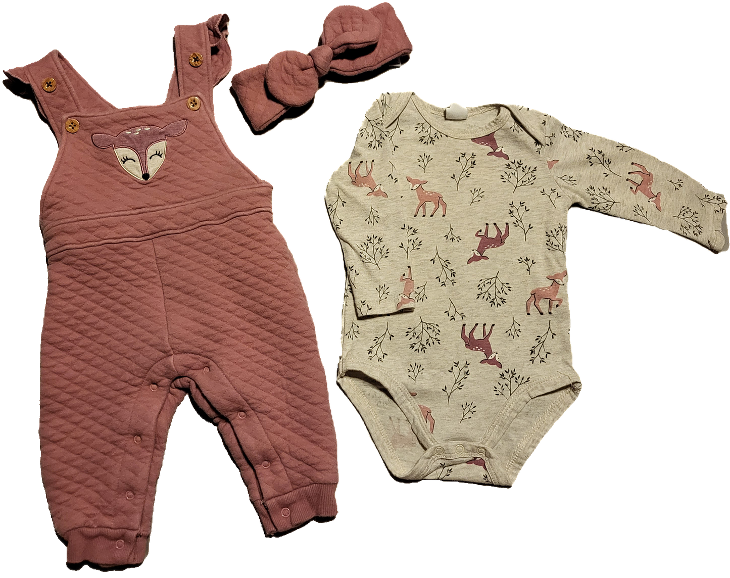 F - Ensemble chevreuil rose - 6 mois