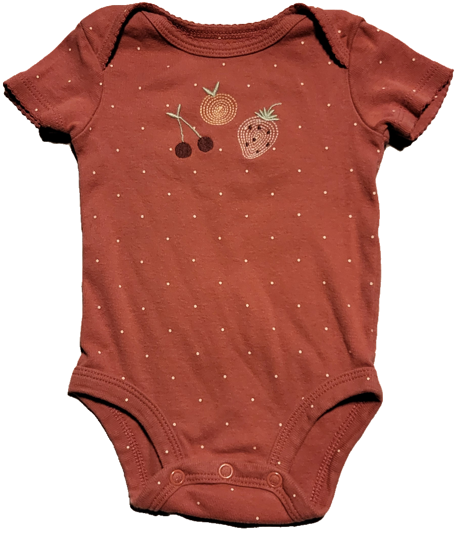 F - Cache-couche court fraise - 0/3 mois - Neuf