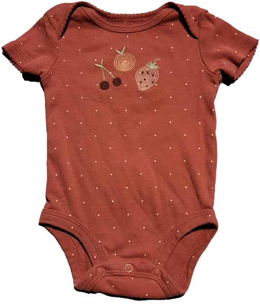 F - Cache-couche court fraise - 0/3 mois - Neuf