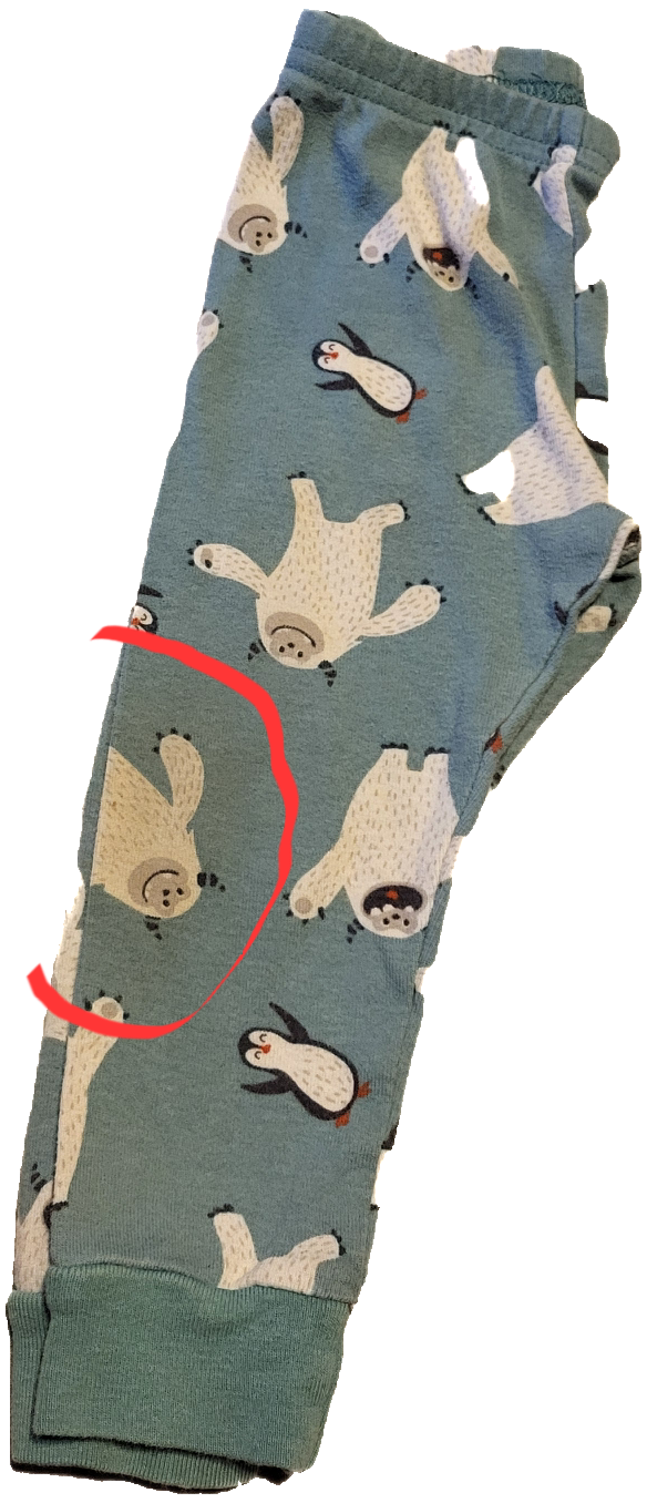 G- Pyjama imparfait - 12 mois (taché)