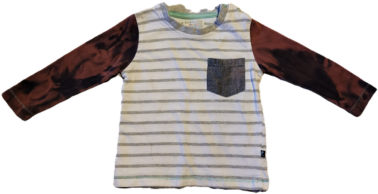 G- Chandail manches longues imparfait - 6/9 mois (délavé)