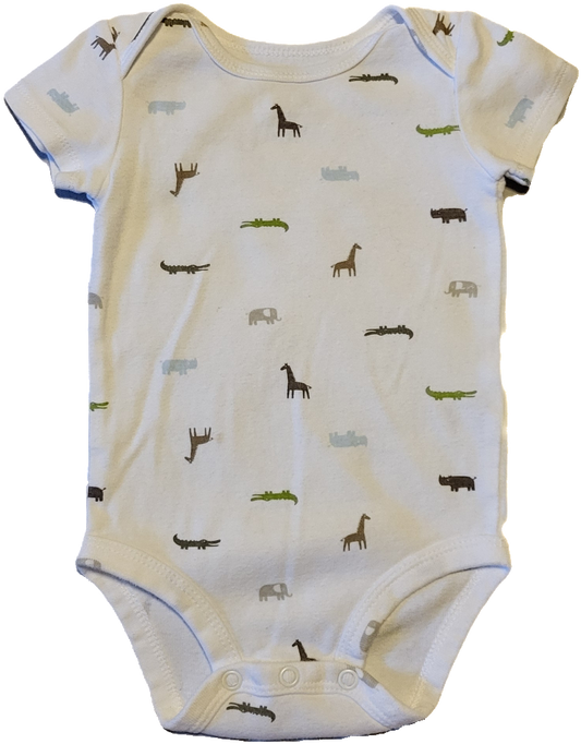 G/F- Cache-couche court animaux savane - 6 mois - Neuf