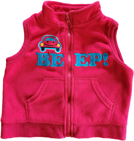 G- Veste rouge - 3/6 mois