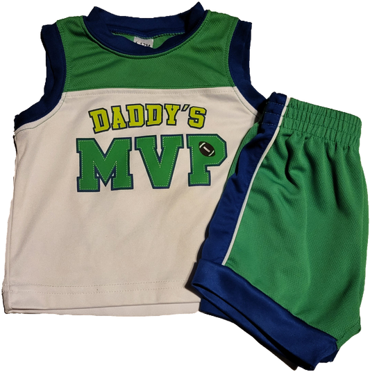 G- Ensemble été sport vert - 6/12 mois