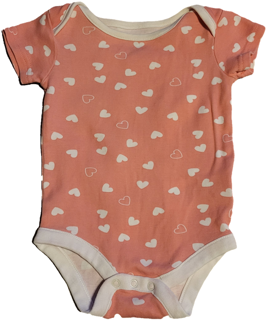 F - Cache-couche court coeurs - 0/3 mois