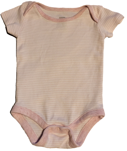 F - Cache-couche rayé rose - N-N