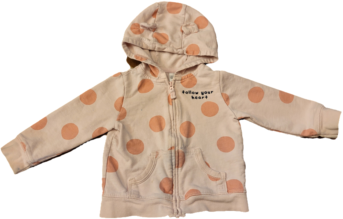 F - Coton zipper imparfait - 18 mois (taché)