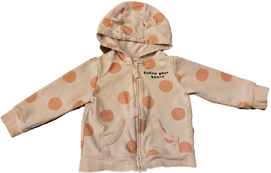 F - Coton zipper imparfait - 18 mois (taché)