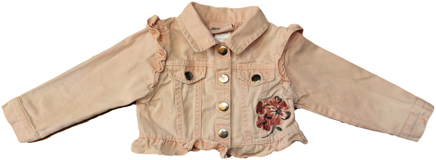 F - Veste top (courte) rose - 18 mois