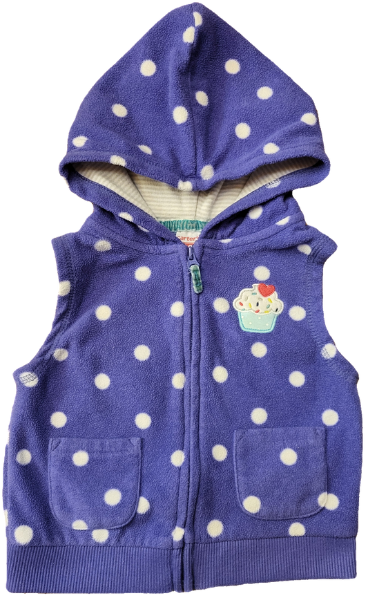 F - Veste mauve - 18 mois