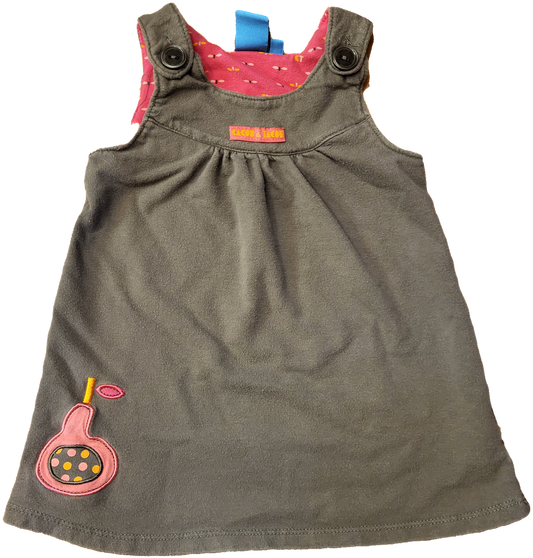 F - Robe grise - 18 mois