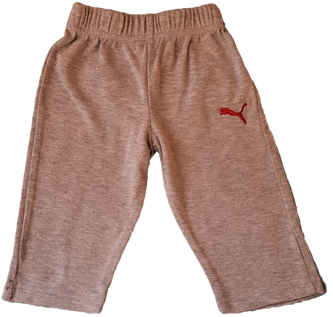 F - Pantalon gris Puma - 3/6 mois