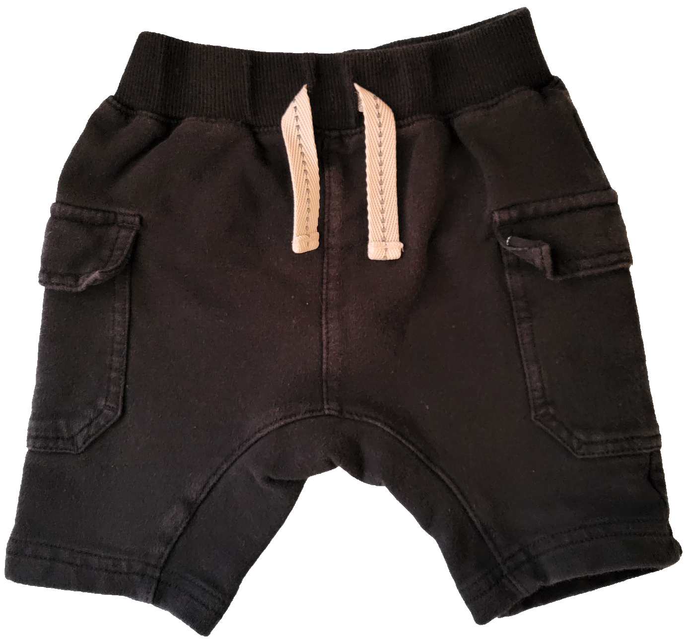 G - Pantalon noir élastique - 3/6 mois