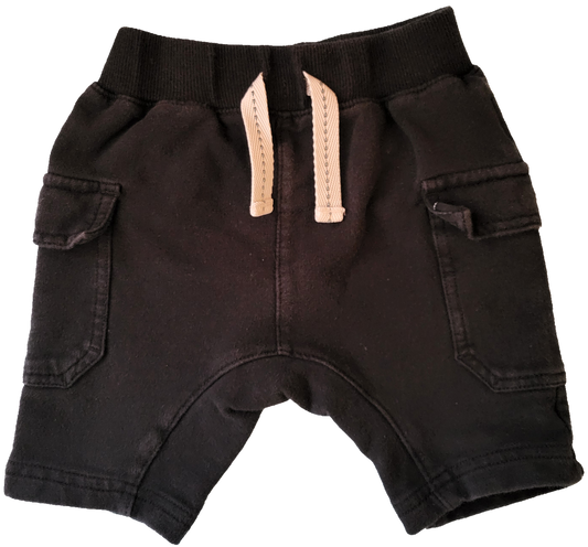 G - Pantalon noir élastique - 3/6 mois