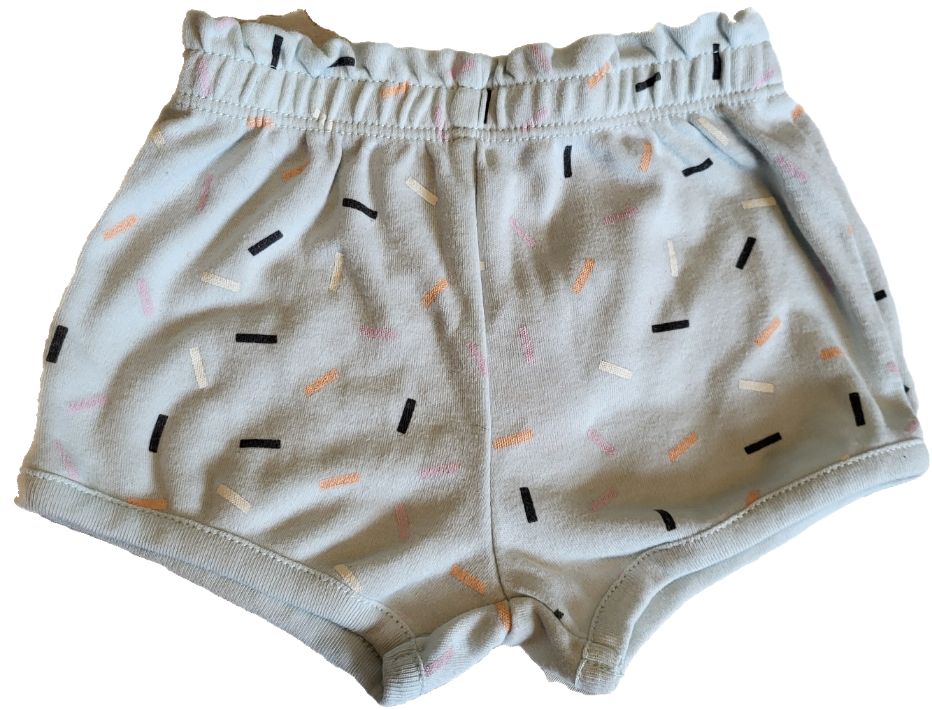 F - Short bleu pâle - 6 mois