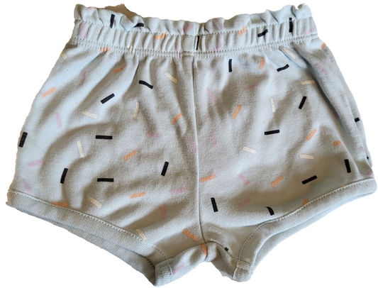 F - Short bleu pâle - 6 mois