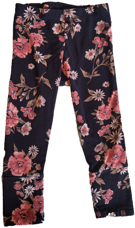 F - Pantalon fleuri - 6 mois