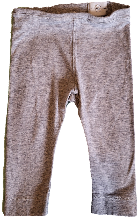 F - Pantalon gris ajustable et élastique - 3/6 mois