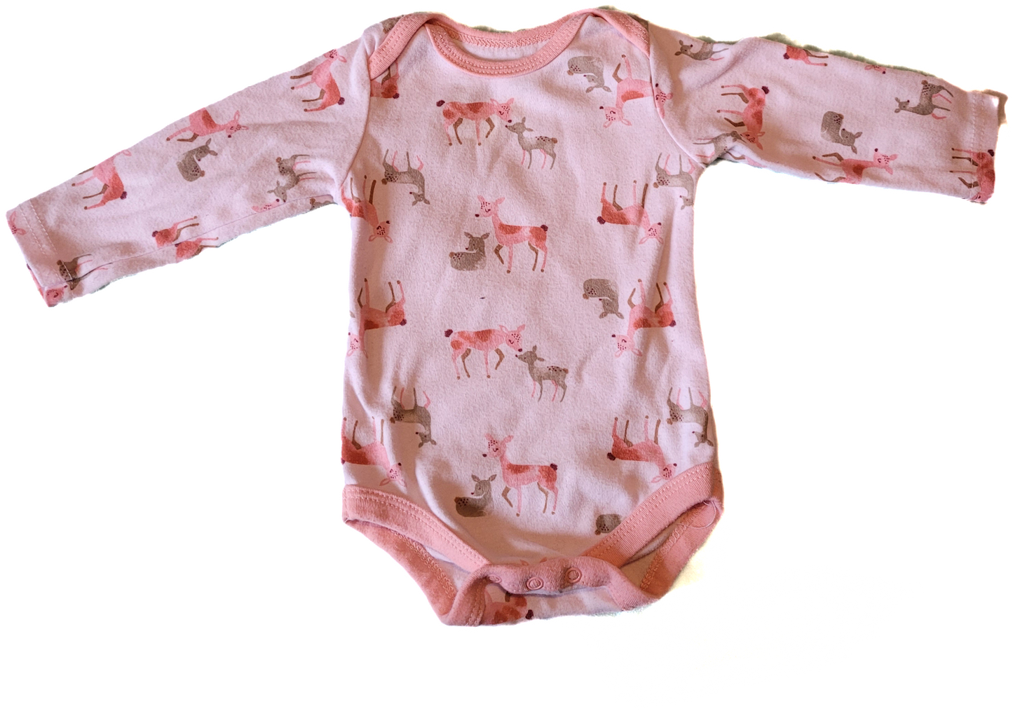 F- Cache-couche longue rose chevreuil- 6/9 mois