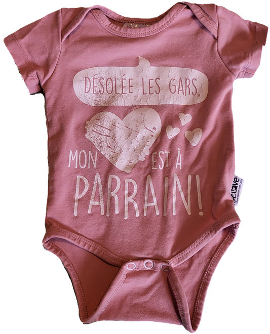 F - Cache-couche court parrain - 6/12 mois