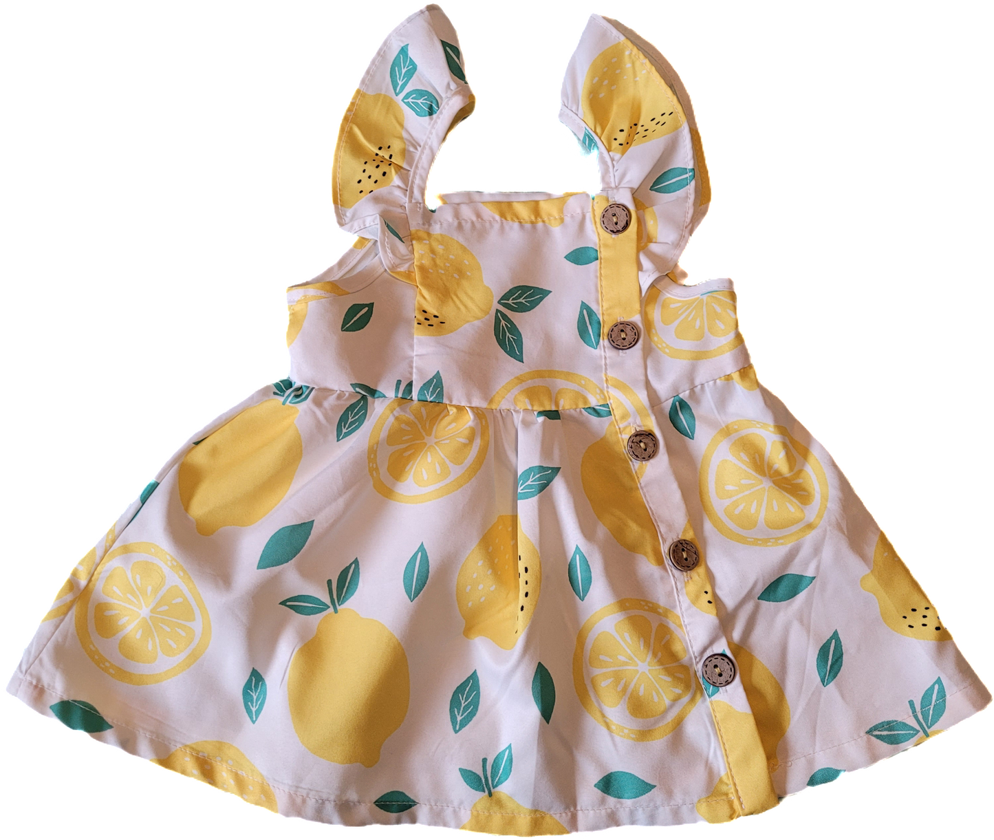F - Robe citron - 3/6 mois - Neuf