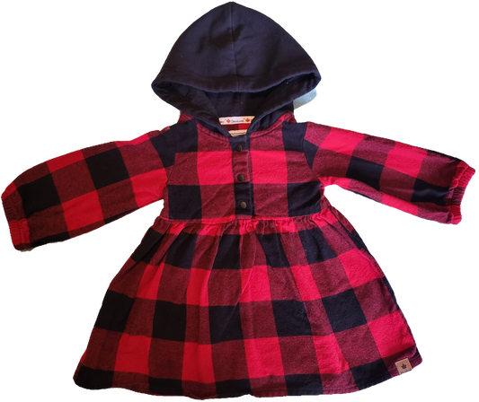 F - Robe carreauté - 12 mois