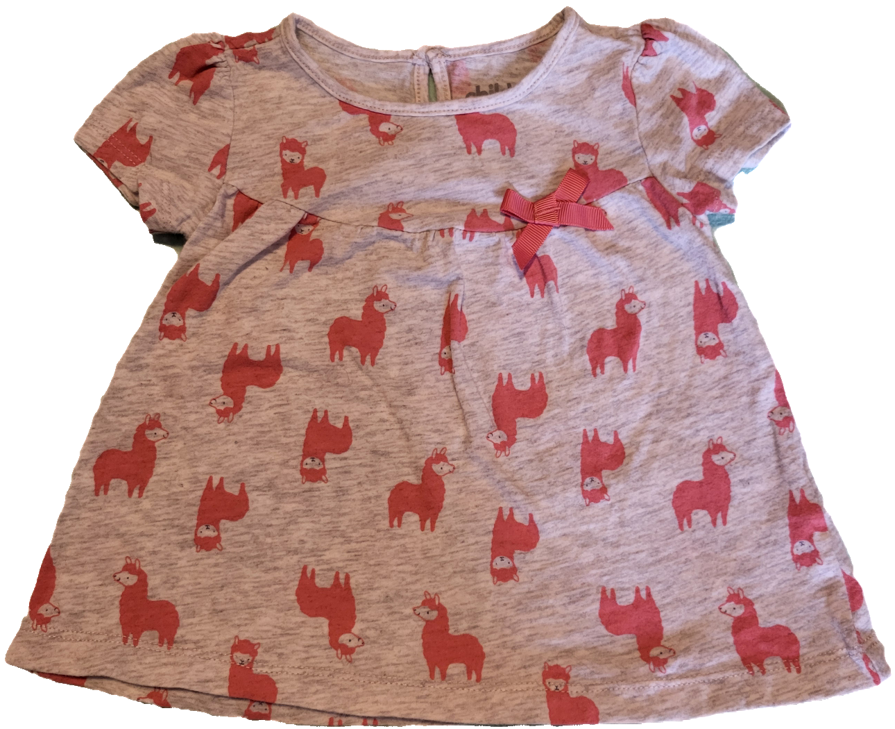 F - Chandail lama - 6/9 mois