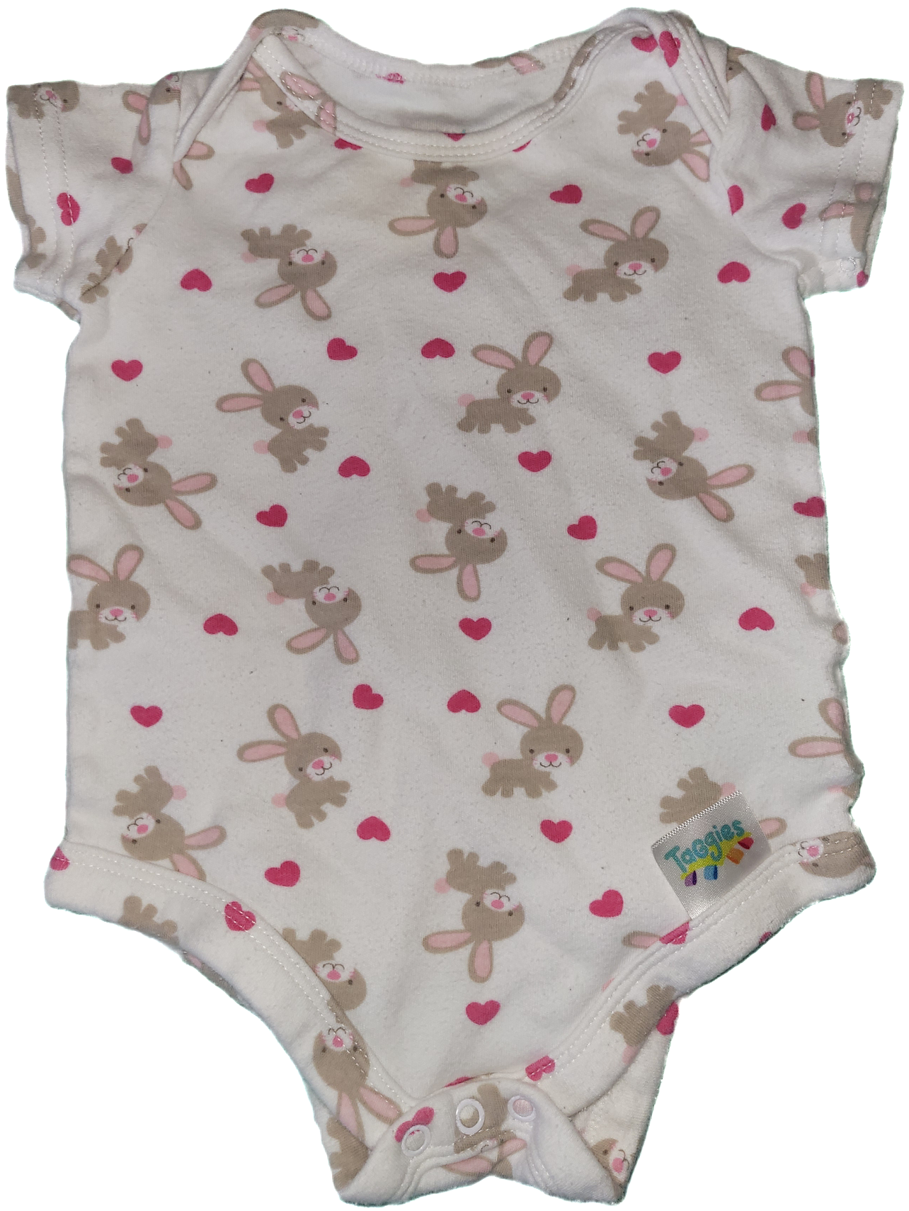 F - Cache-couche court lapin coeur - 6 mois