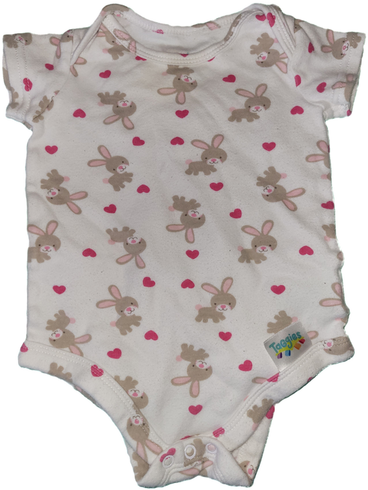 F - Cache-couche court lapin coeur - 6 mois