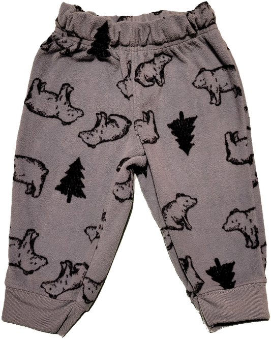 G/F - Pantalon doux gris ours - 3/6 mois