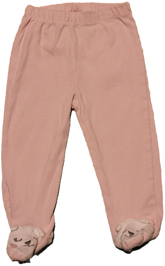 F - Pantalon rose pâle - 6 mois