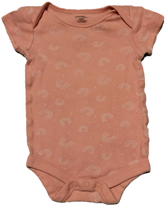 F - Cache-couche rose arc-en-ciel - 0/ 3 mois - Neuf