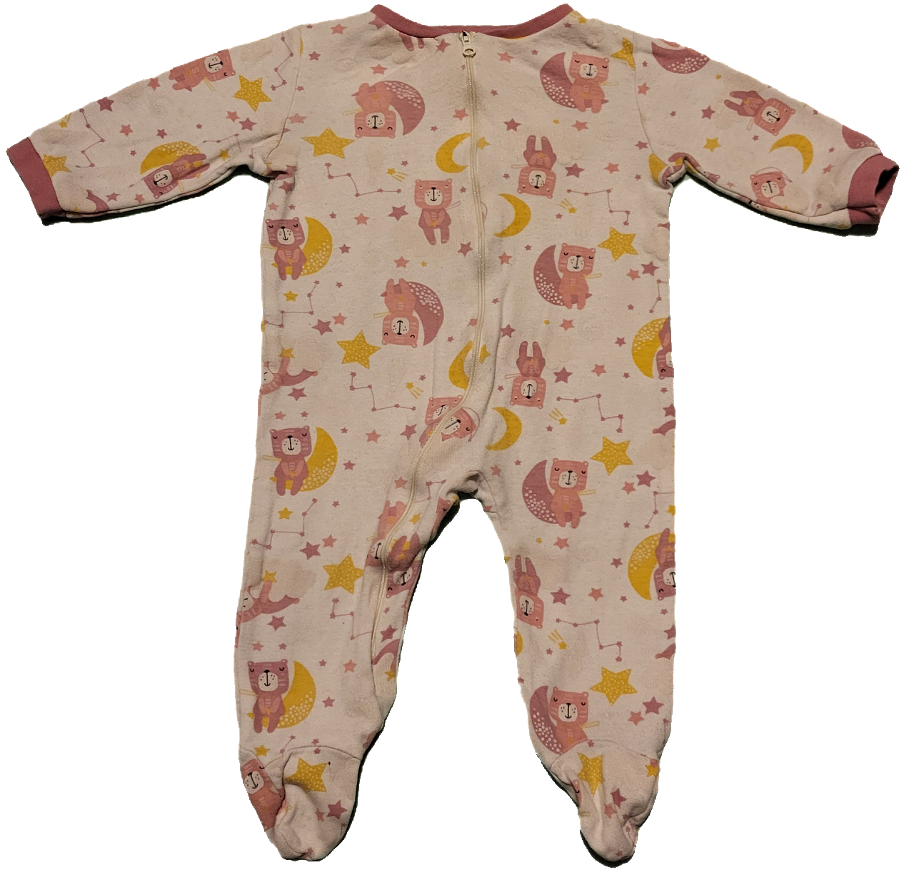 F - Pyjama rose étoile - 6 mois