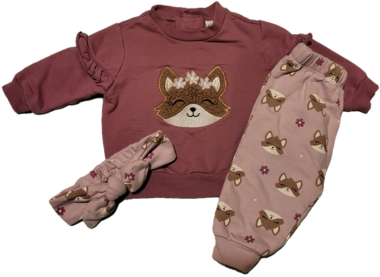 F - Ensemble avec bandeau - 6 mois