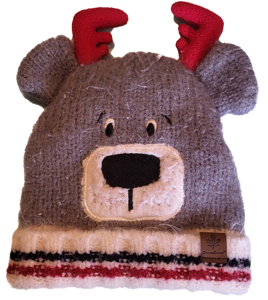 G/F - Tuque orignal doublé - 6-12 mois