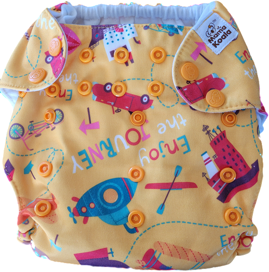 Couche lavable moyens de transport