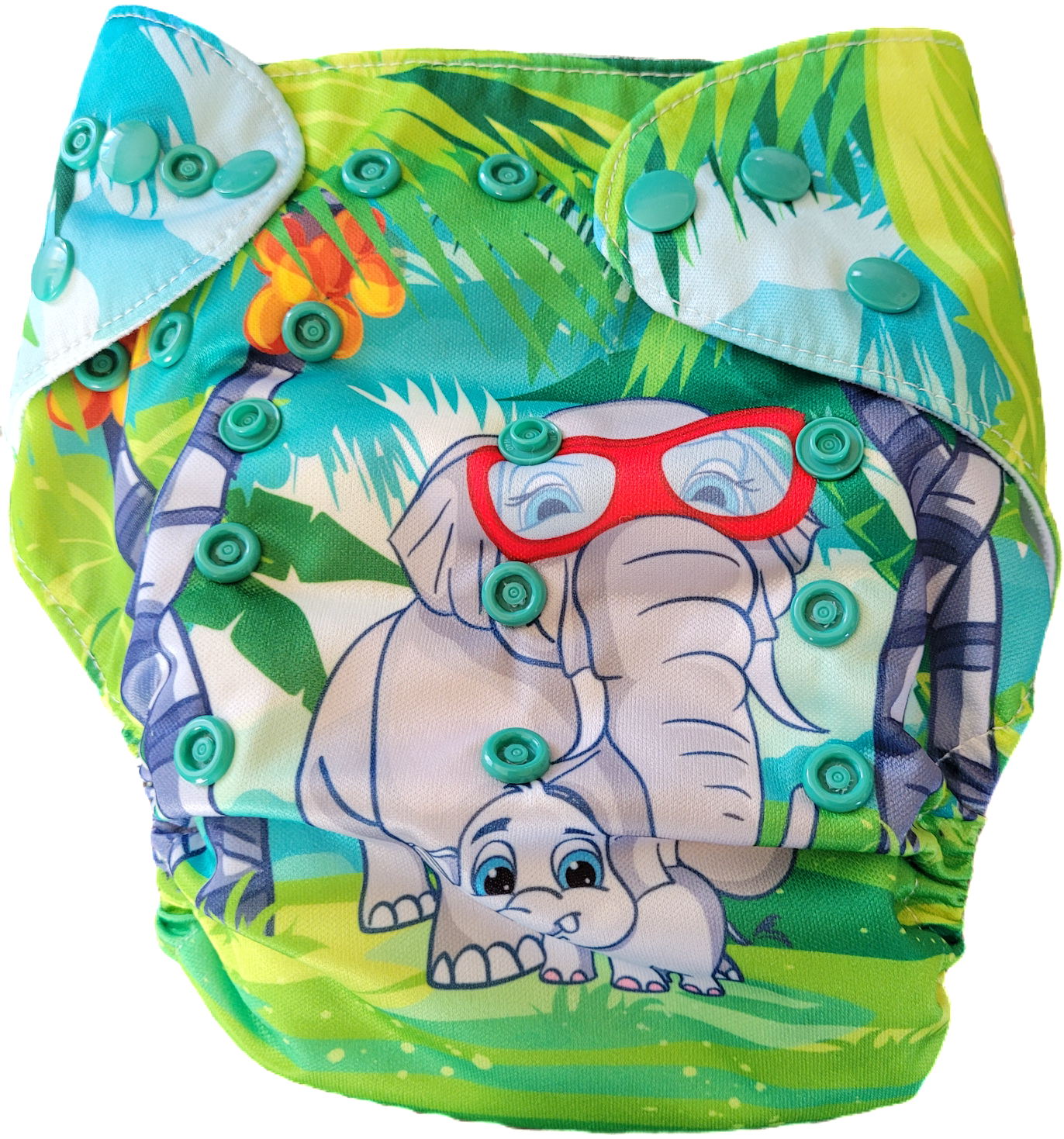 Couche lavable éléphant