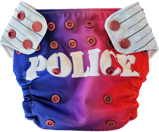 Couche lavable police chien