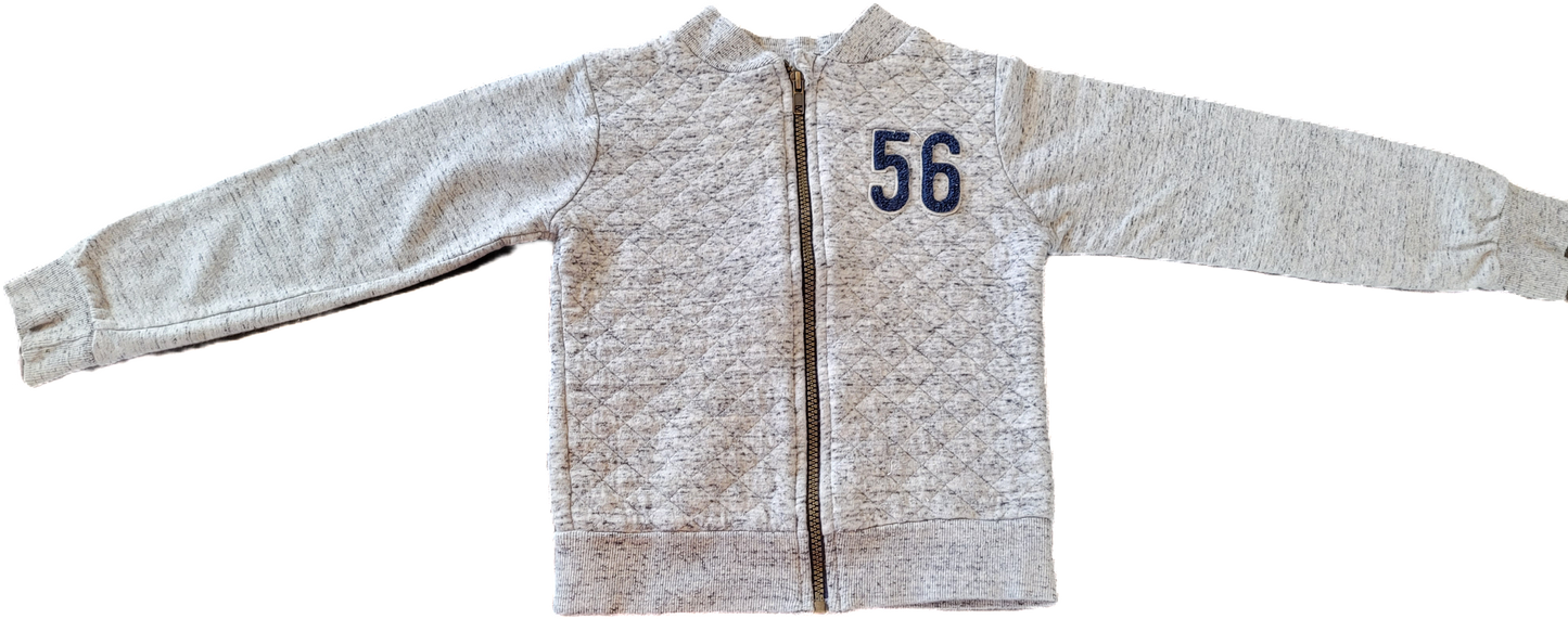 G - Coton zipper gris - 6 ans