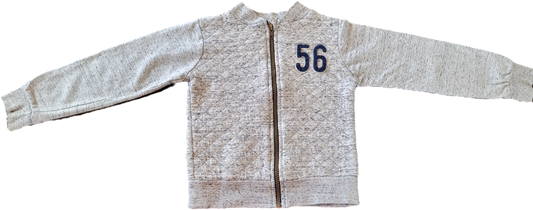 G - Coton zipper gris - 6 ans