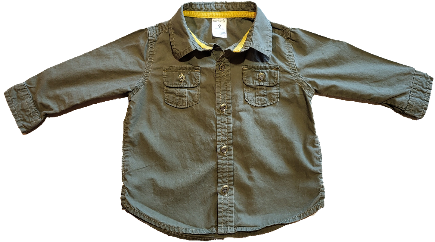 G - Chemise kaki - 9 mois - Neuf