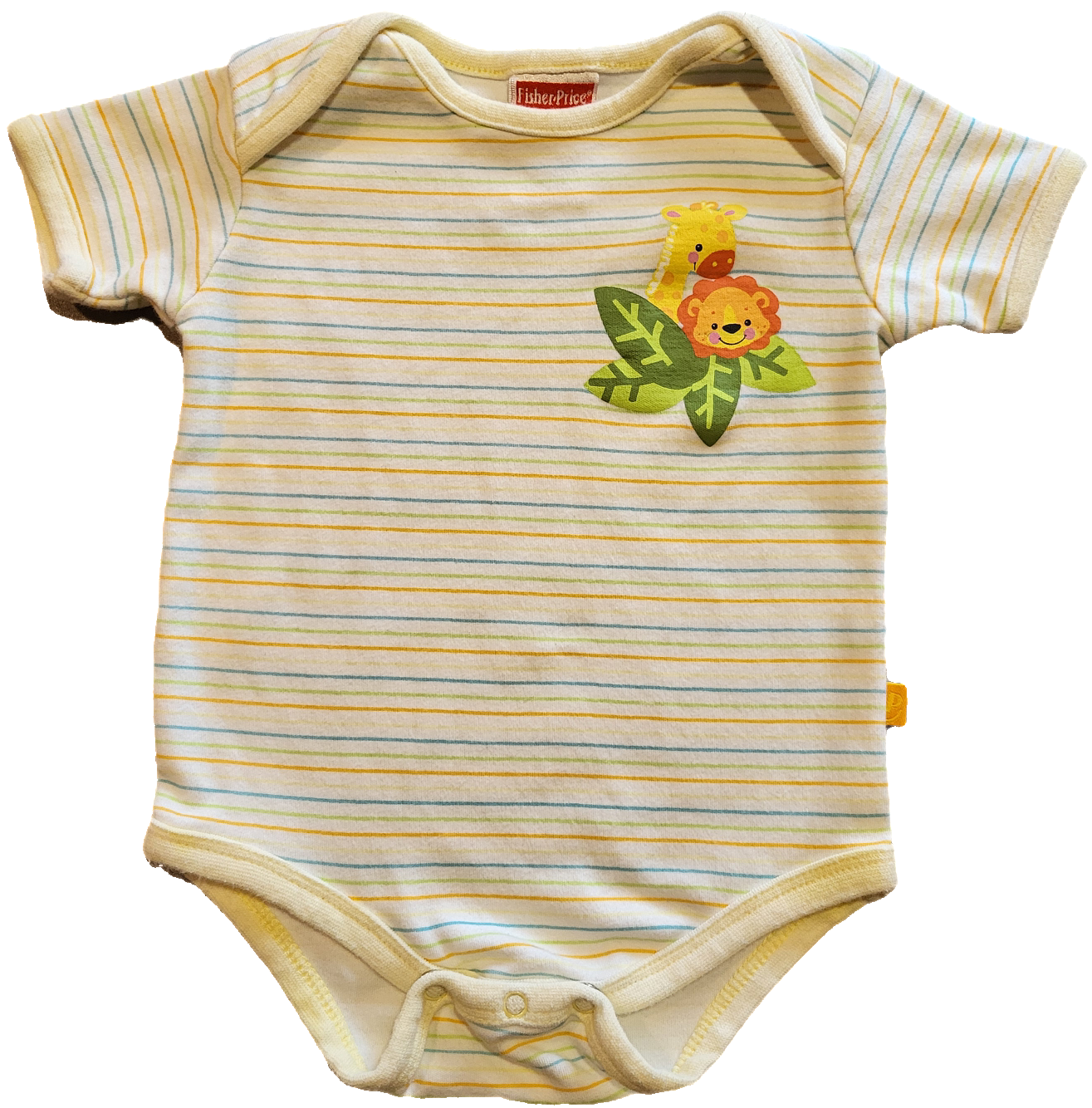 G/F - Cache-couche rayé animaux - 0/3 mois